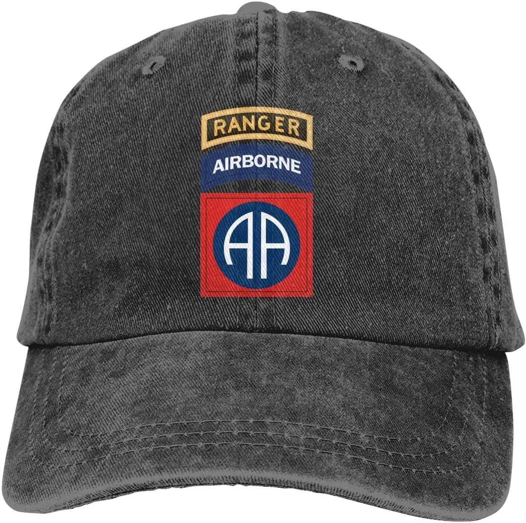 82-ра въздушно-десантен с шапка рейнджера, регулируема бейсболкой, деним шапка, кепкой шофьор на камион