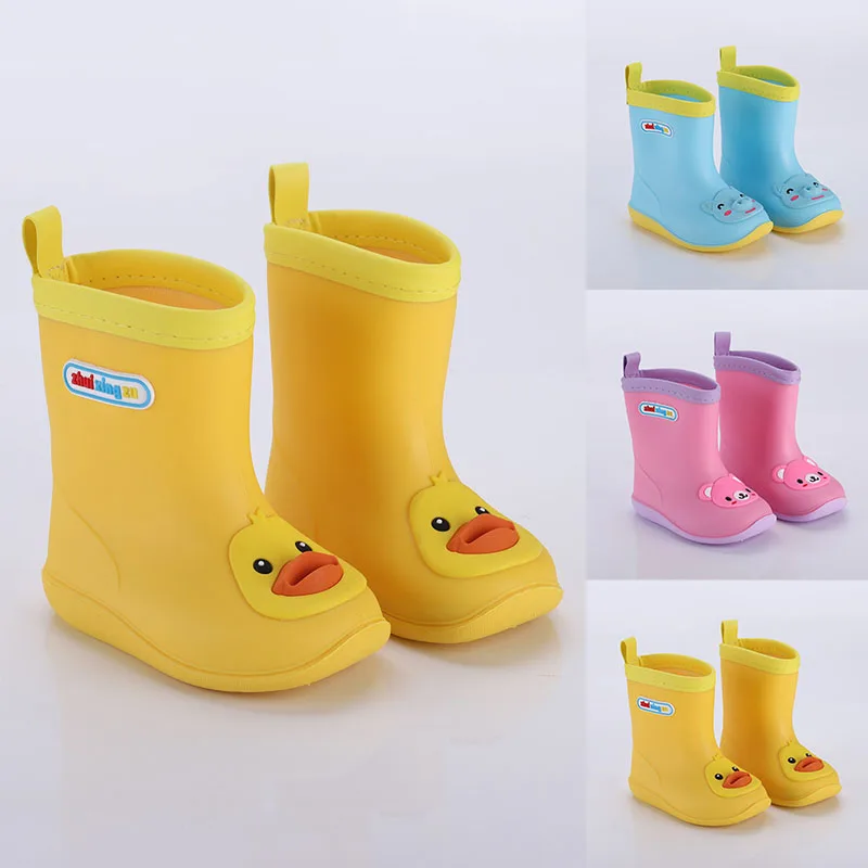 Детски непромокаеми обувки, детски водоустойчив обувки от PVC с модел от картун four Seasons, отделящи сладък карикатура