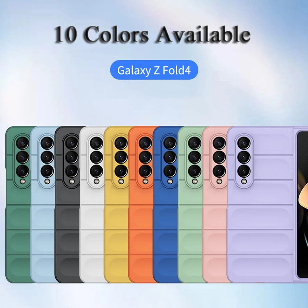 за Samsung Galaxy Z Fold 5 4 3 Калъф За телефон ултра-тънък Цвят Bump Step Armor Skin Cover Матирана Обвивка Противоударные Мини Седалките