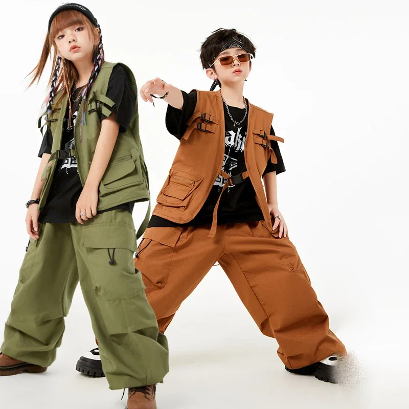 Майк хип-хоп панталони, костюми за момчета дрехи за момичета джаз танц на облекло за хип-хоп детски модни дрехи