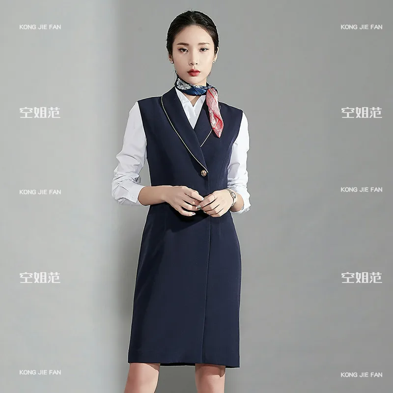 Униформи-една стюардеса на авиокомпания, професионално рокля, елегантен женски костюм, салон за красота, часова рецепция, бижутериен магазин, официалната работно облекло