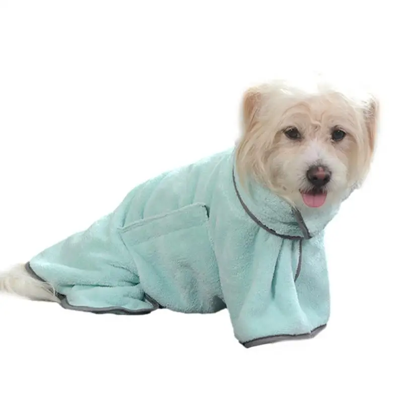 Халати за кучета след къпане, Носимые кърпи за кучета, Меки Регулируеми, добре абсорбиращи влагата, Които могат да се перат в машина, бързо съхнещи Халати за сушене на кучета